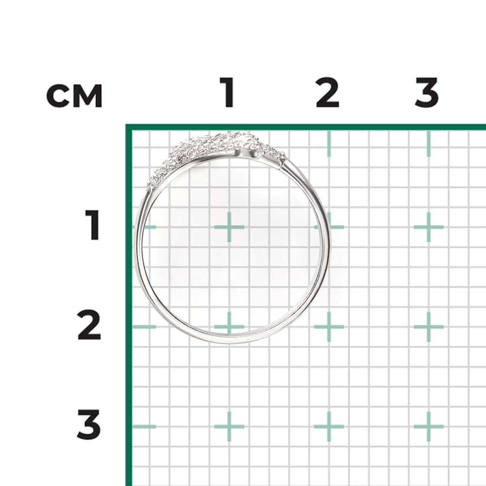 Кольцо из серебра с фианитами 01-2618-00-401-0200