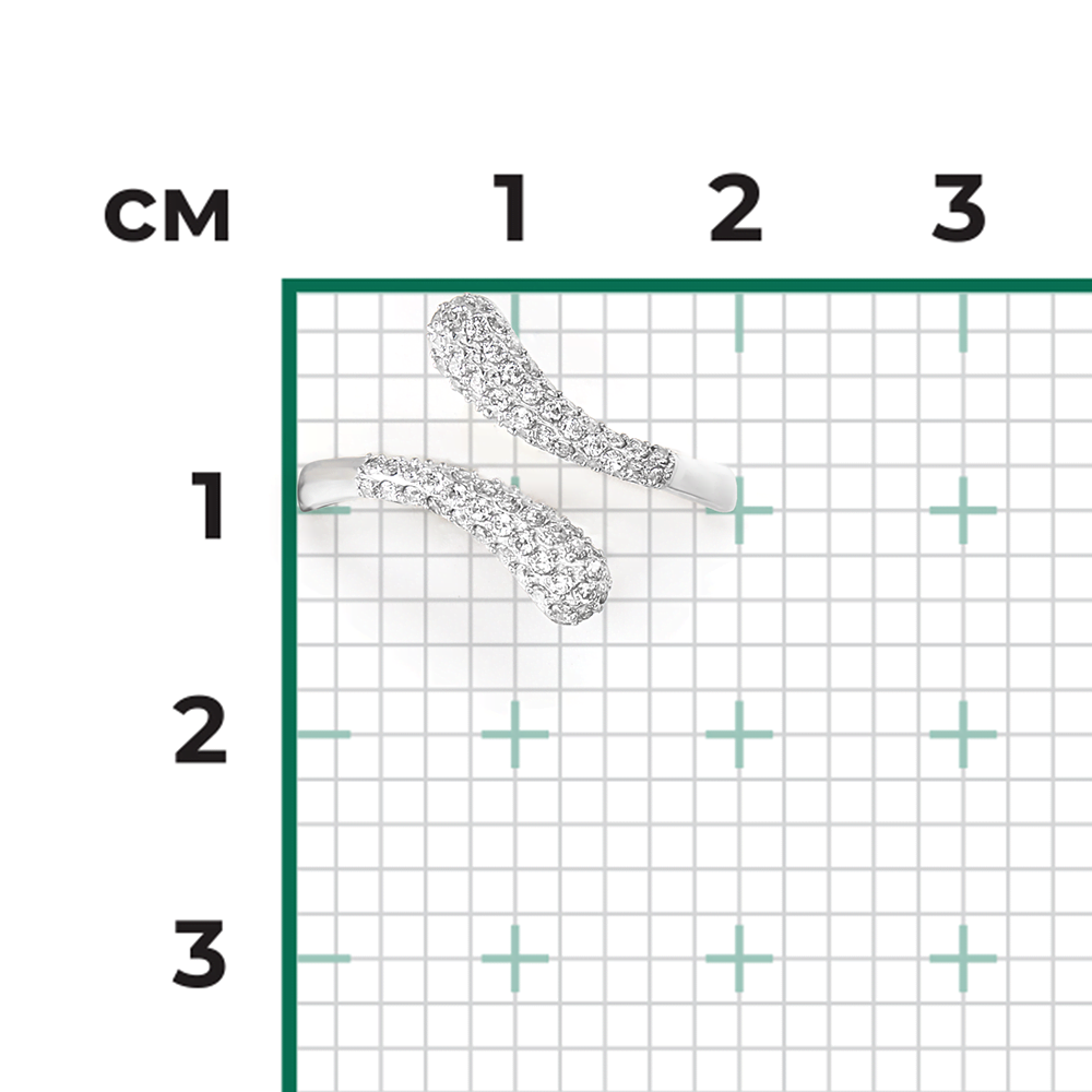 Кольцо из серебра с фианитами 01-2618-00-401-0200