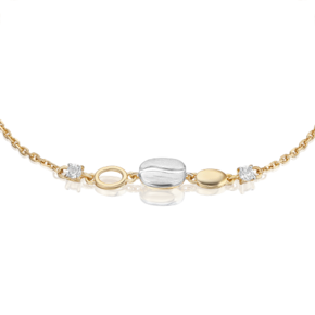 Браслет из комбинированного золота с натуральными топазами white 05-0716-01-201-1121