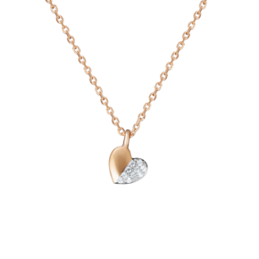 Колье «Сердце» из красного золота с фианитами 07-0153-00-401-1110-03
