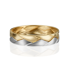 Обручальное кольцо из комбинированного золота 01-5416-00-000-1121-39