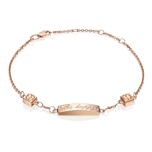 Браслет «Будь счастлива» из красного золота 05-0599-00-000-1110-63