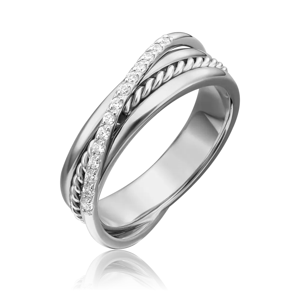 Кольцо из белого золота с бриллиантами 01-5270-00-101-1120-30