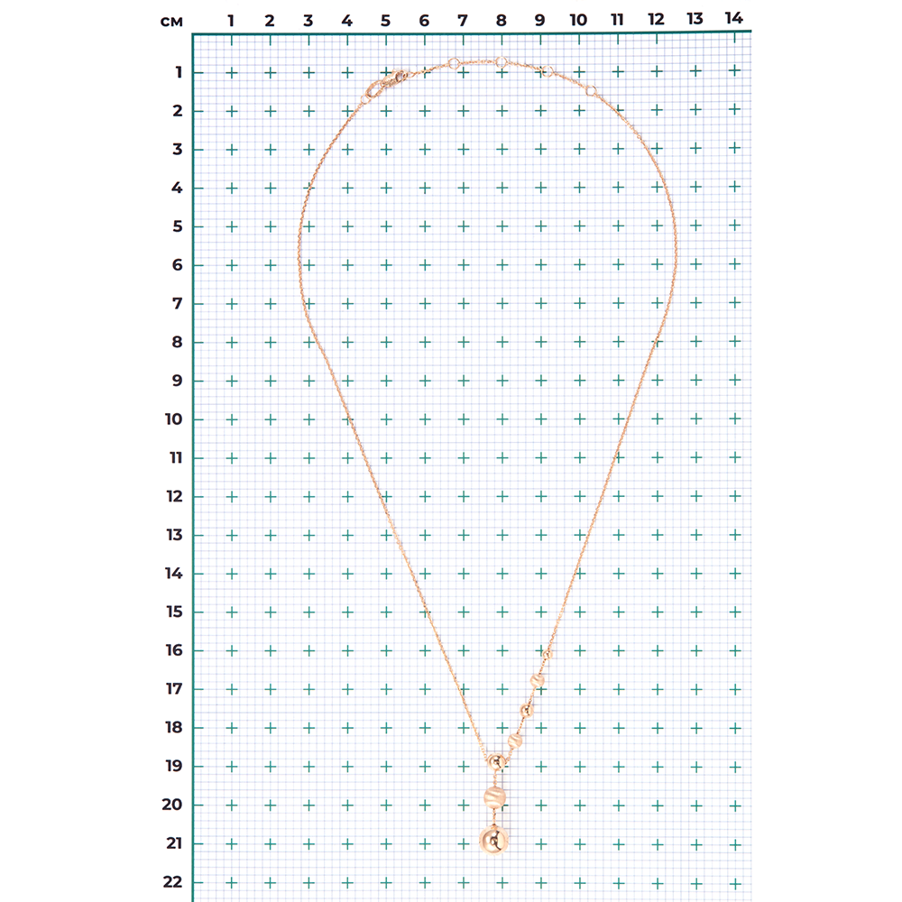 Колье из красного золота 07-0222-00-000-1110-42