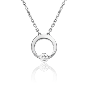 Подвеска-бегунок из платины с бриллиантом 03-3099-00-101-2100-30