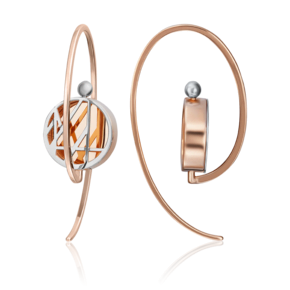 Серьги с французским замком из красного золота 02-4198-00-000-1110-48