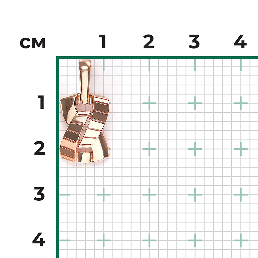 Подвеска из красного золота 03-3544-00-000-1110