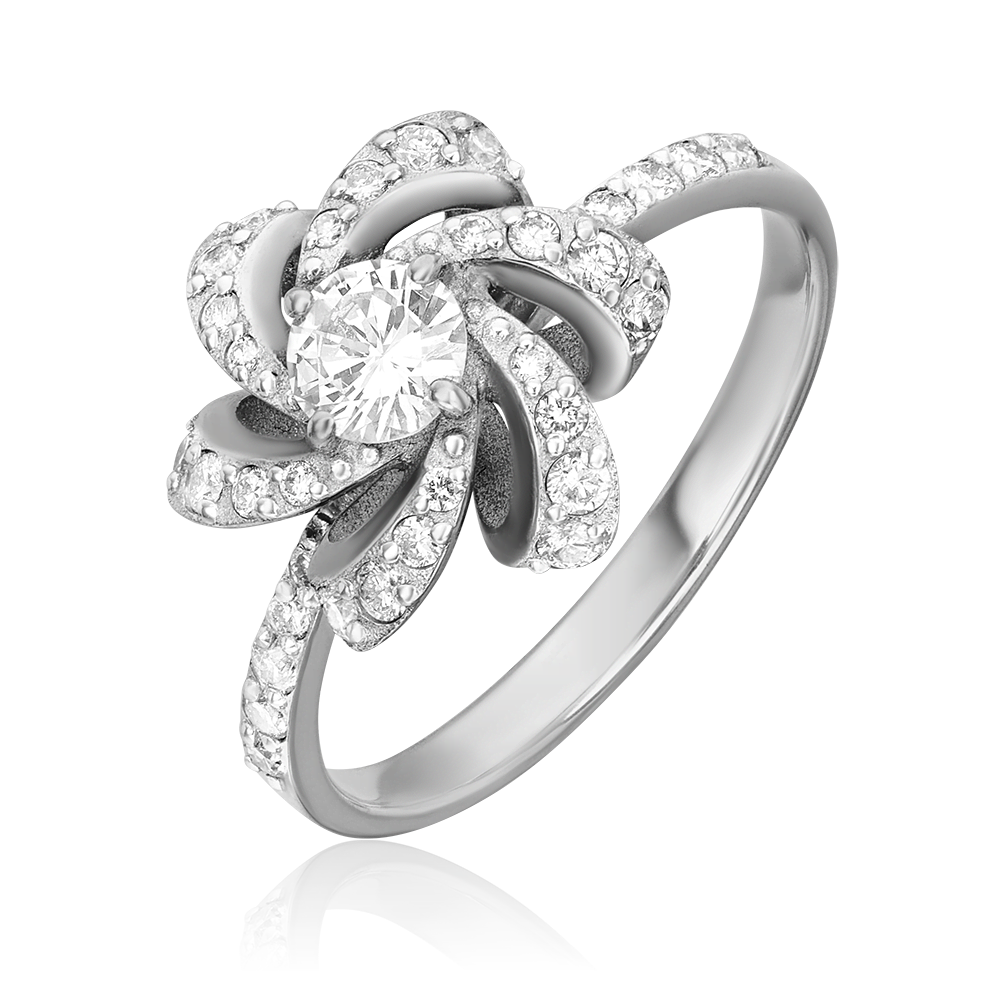 Кольцо из белого золота с бриллиантами 01-1400-00-101-1120-30