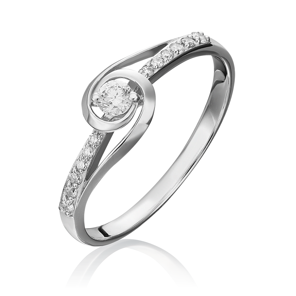 Кольцо из белого золота с бриллиантами 01-1524-00-101-1120-30