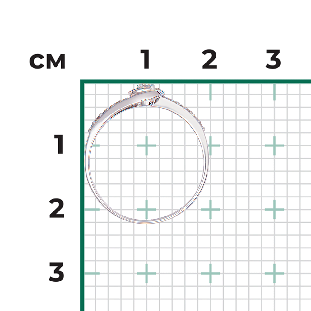 Кольцо из белого золота с бриллиантами 01-1524-00-101-1120-30