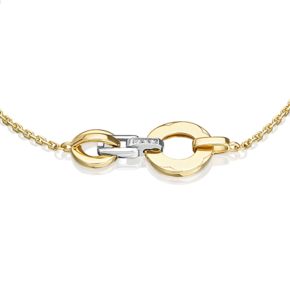 Браслет из комбинированного золота с бриллиантами 05-0734-00-101-1121