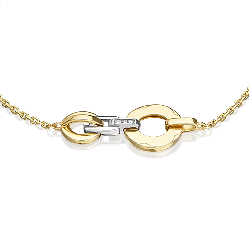 Браслет из комбинированного золота с бриллиантами 05-0734-00-101-1121