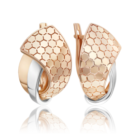 Серьги из комбинированного золота 02-5272-00-000-1111