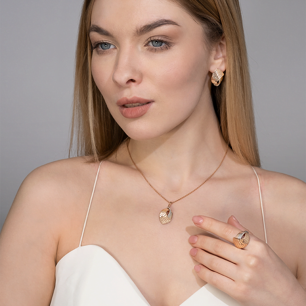 Серьги из комбинированного золота 02-5272-00-000-1111