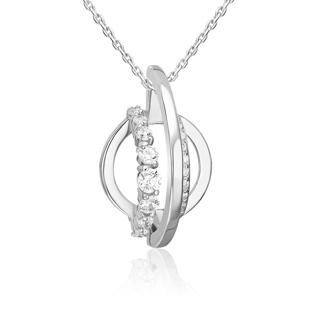 Подвеска из серебра с фианитами 03-3427-00-401-0200