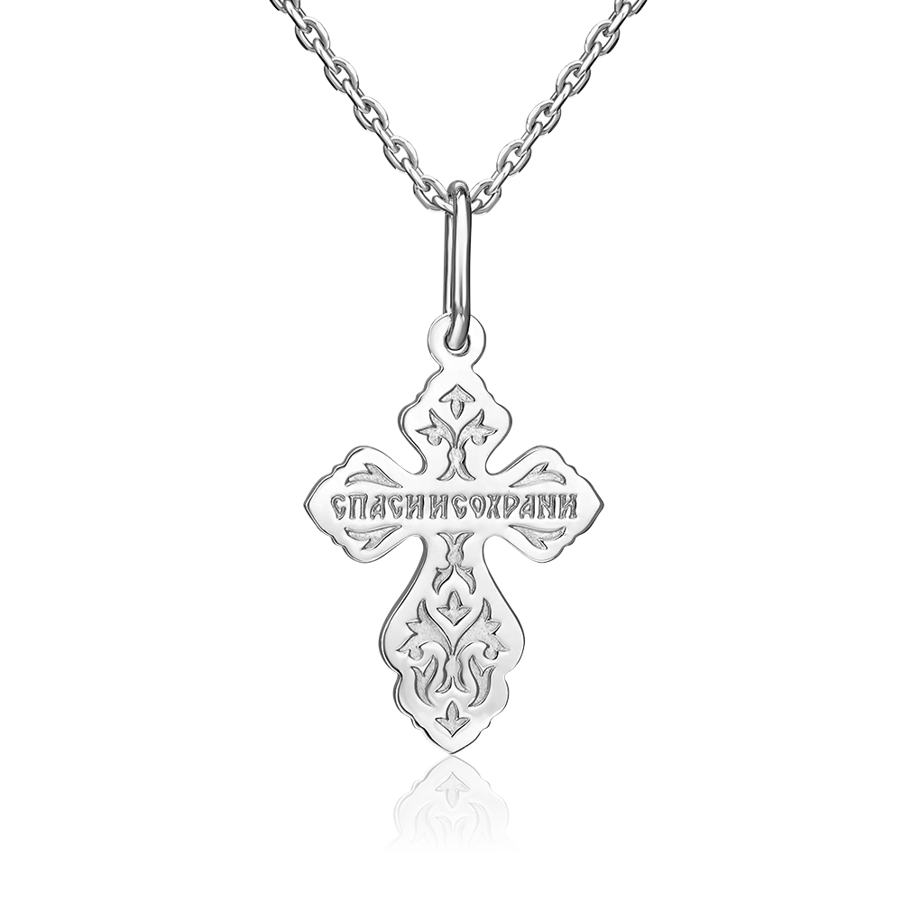 Православный крест из серебра 03-1602-00-000-0200