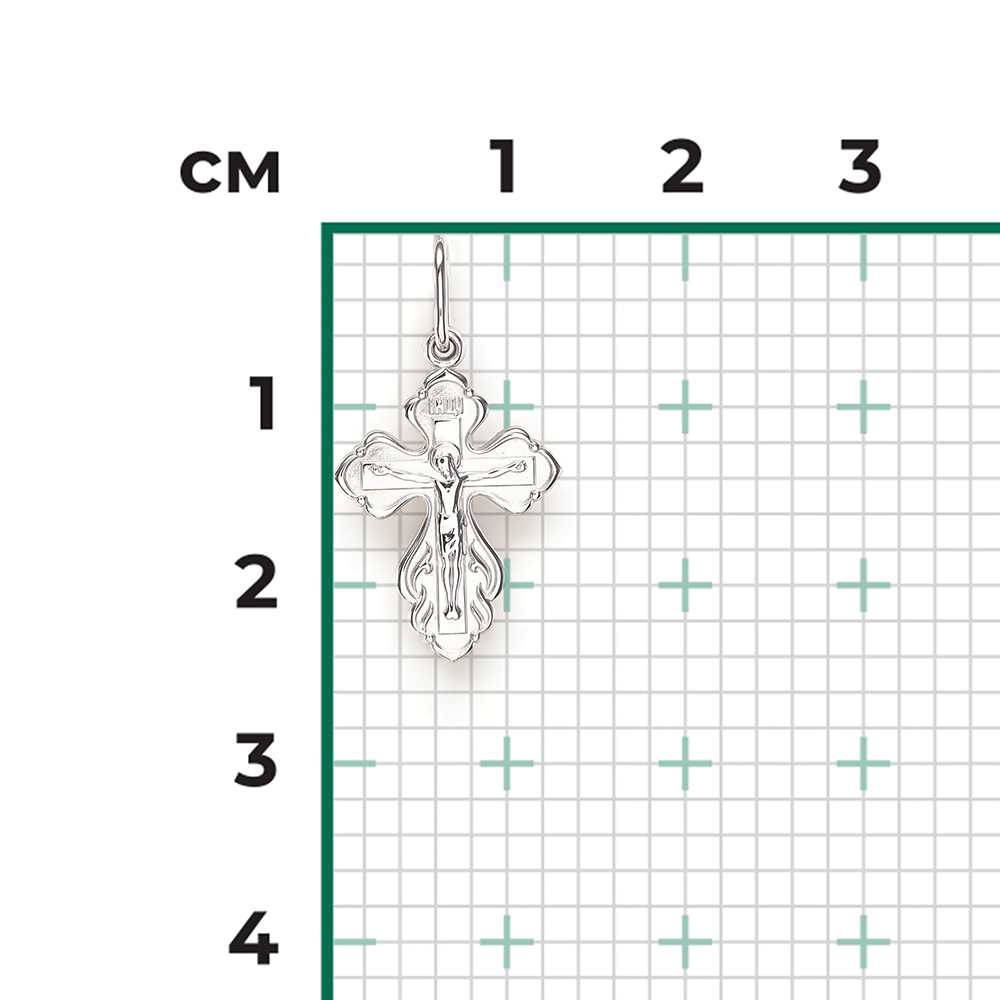 Православный крест из серебра 03-1602-00-000-0200