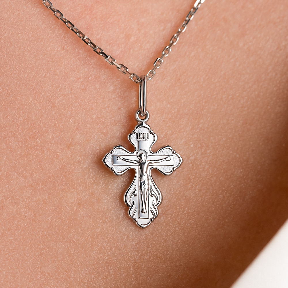 Православный крест из серебра 03-1602-00-000-0200