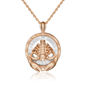 Подвеска «Скорпион» из комбинированного золота 03-3494-00-000-1111