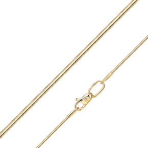 Цепь из лимонного золота с алмазной гранью (плетение «Снейк») 21-1012-025-1130-17