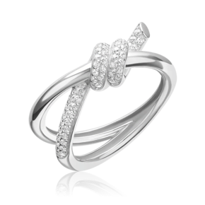 Кольцо из белого золота с фианитами 01-5925-00-401-1120