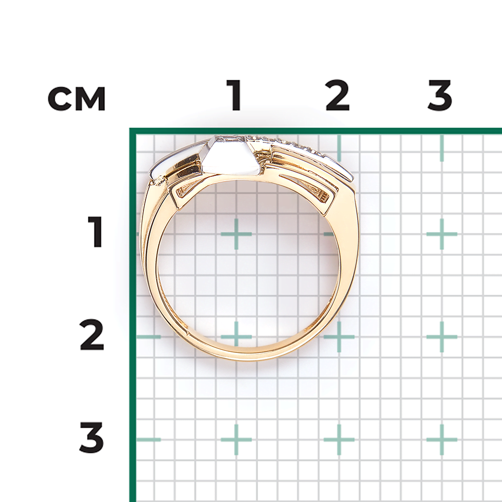 Кольцо из комбинированного золота с натуральными топазами white 01-5621-00-201-1121