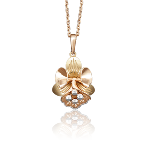 Подвеска из комбинированного золота 03-2698-00-000-1113-48