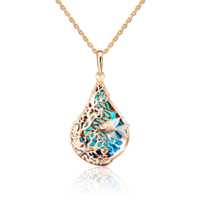 Подвеска «Подводный мир» из красного золота с эмалью 03-2699-00-000-1110-48