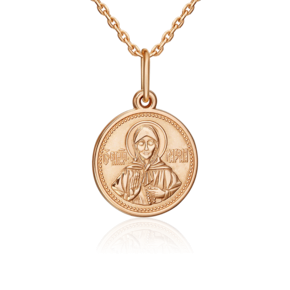 Иконка «Святая Матрона Московская» из красного золота 03-1782-01-000-1110