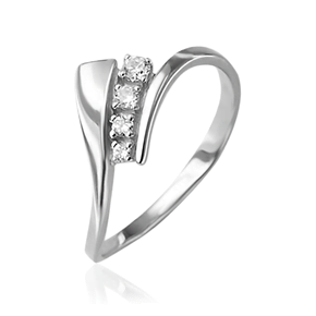 Кольцо из белого золота с бриллиантами 01-0617-00-101-1120-30