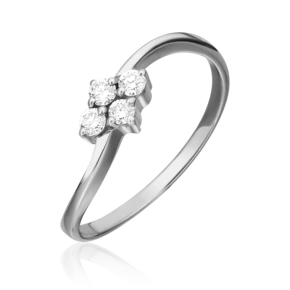 Кольцо из белого золота с бриллиантами 01-0619-00-101-1120-30