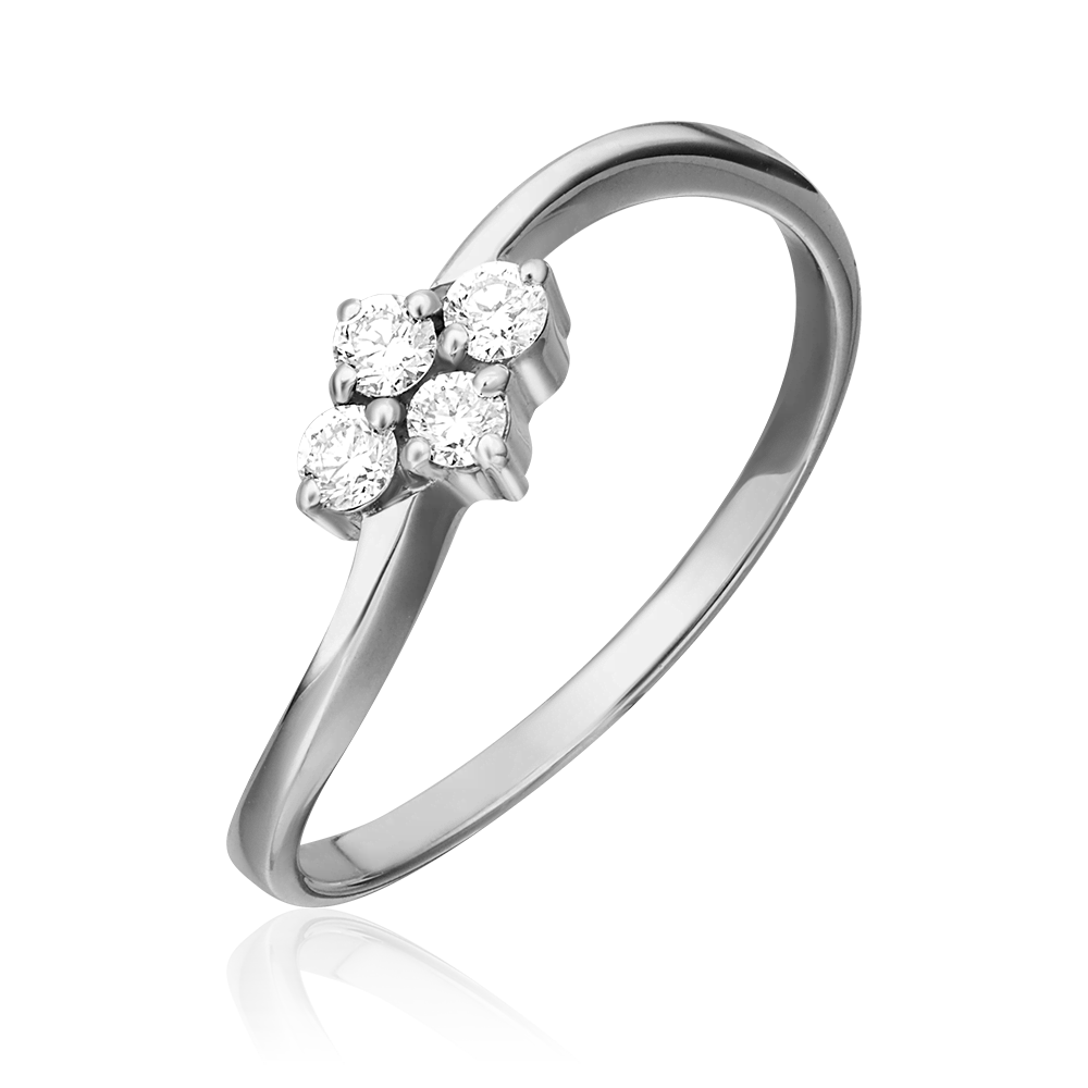 Кольцо из белого золота с бриллиантами 01-0619-00-101-1120-30