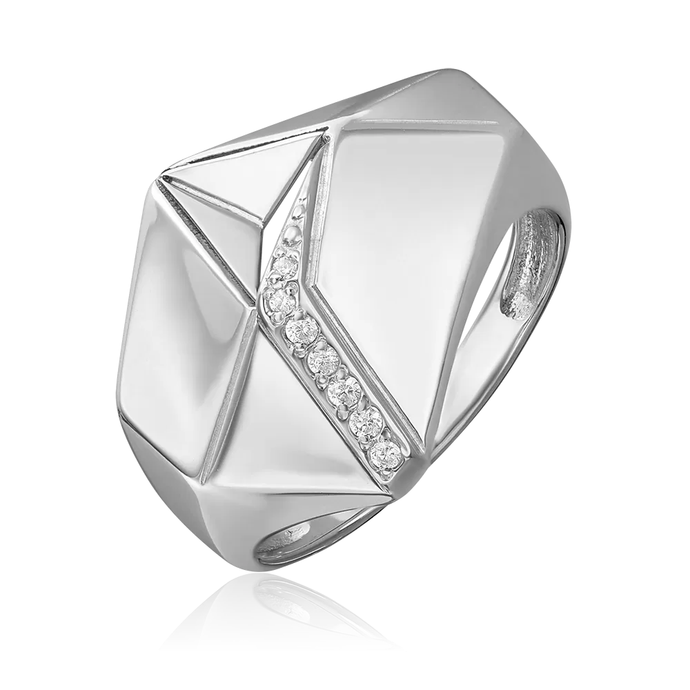 Кольцо из серебра с фианитами 01-5648-00-401-0200