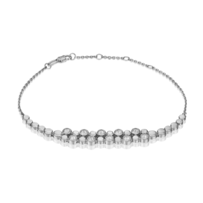Браслет из белого золота с фианитами 05-0632-00-501-1120-38