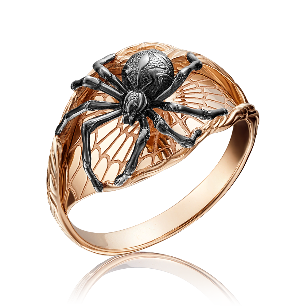 Кольцо «Паук» из красного золота 01-5157-00-000-1110-59