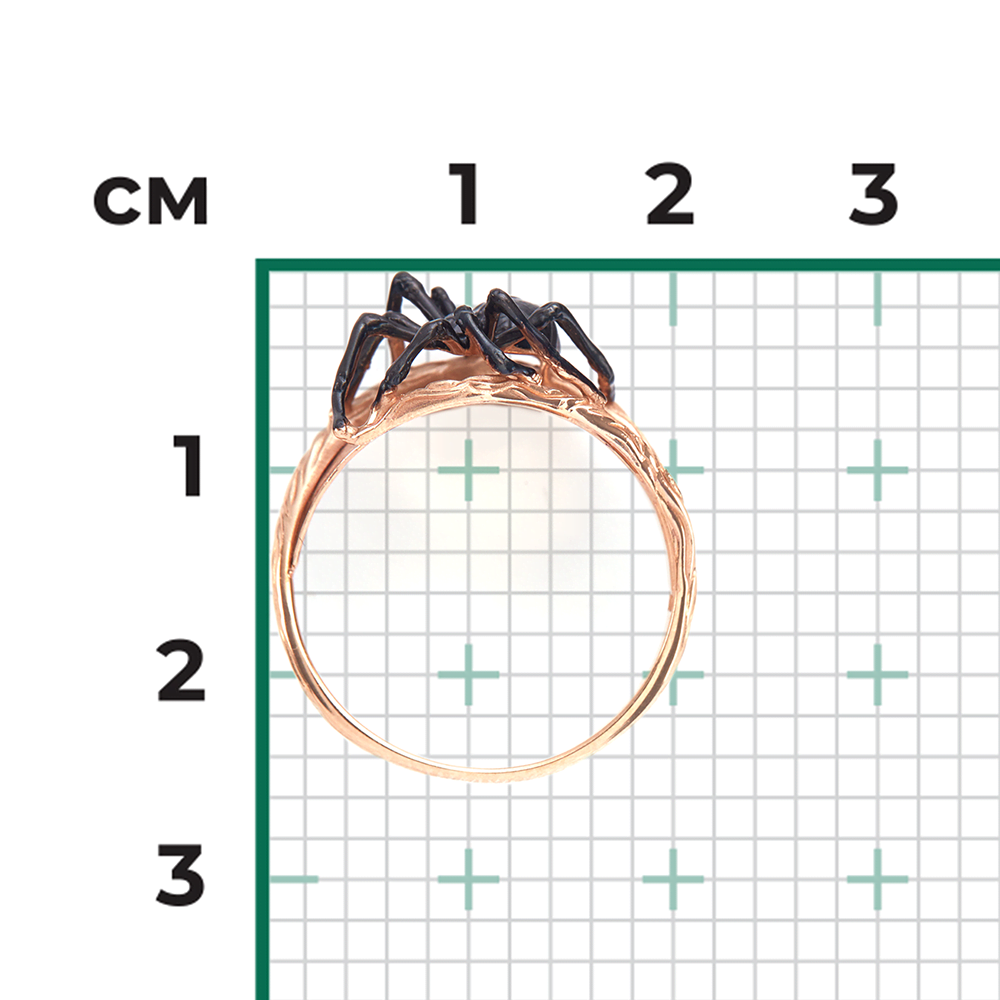 Кольцо «Паук» из красного золота 01-5157-00-000-1110-59