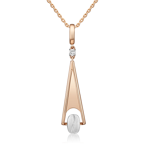 Подвеска из комбинированного золота с натуральными топазами white 03-3319-01-201-1111