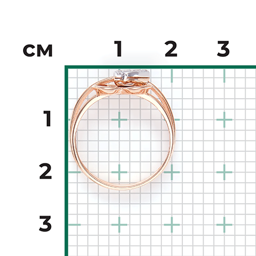 Кольцо из комбинированного золота с натуральными топазами white 01-5559-00-201-1111