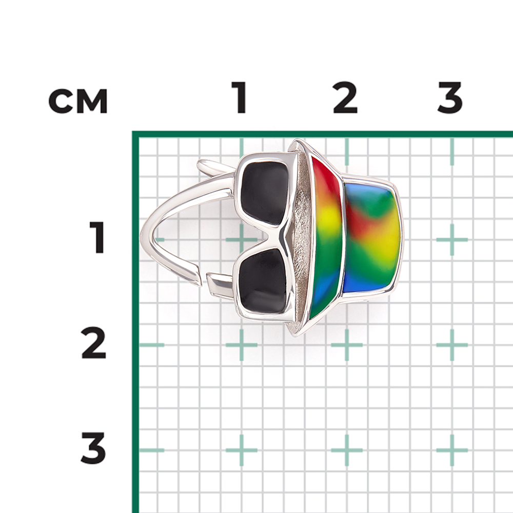 Соул «Парень в шляпе» из серебра с эмалью 14-0013-00-000-0200