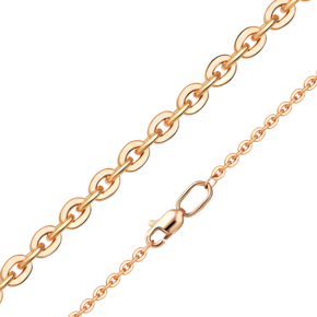 Цепь из красного золота (плетение «Якорное бриллиантовое») 21-1604-060-1110-17