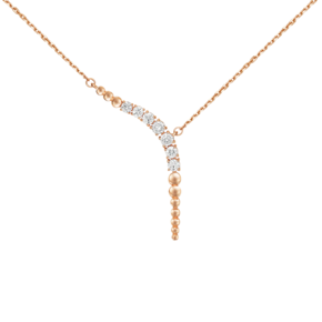 Колье из красного золота с фианитами 07-0292-00-401-1110