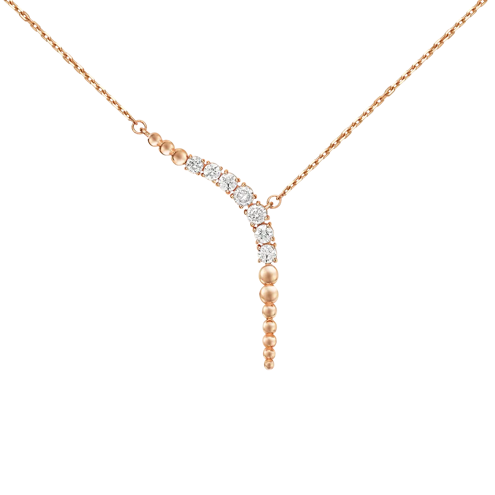 Колье из красного золота с фианитами 07-0292-00-401-1110