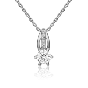 Подвеска из белого золота с бриллиантами 03-0531-00-101-1120-30