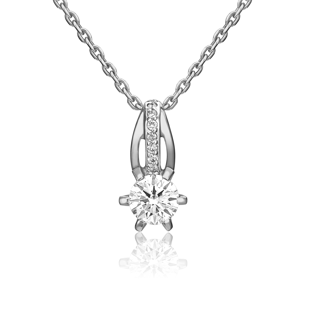 Подвеска из белого золота с бриллиантами 03-0531-00-101-1120-30