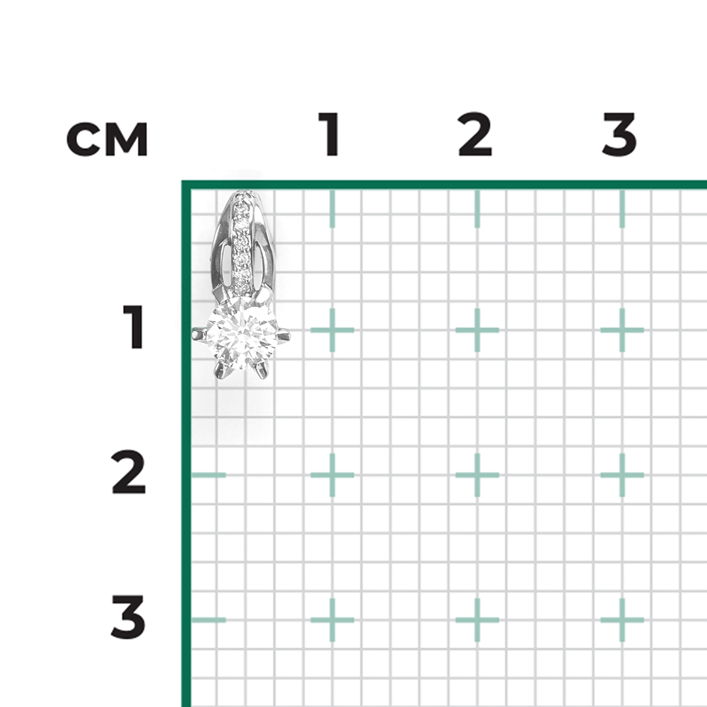 Подвеска из белого золота с бриллиантами 03-0531-00-101-1120-30