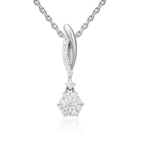Подвеска из белого золота с бриллиантами 03-0533-00-101-1120-30