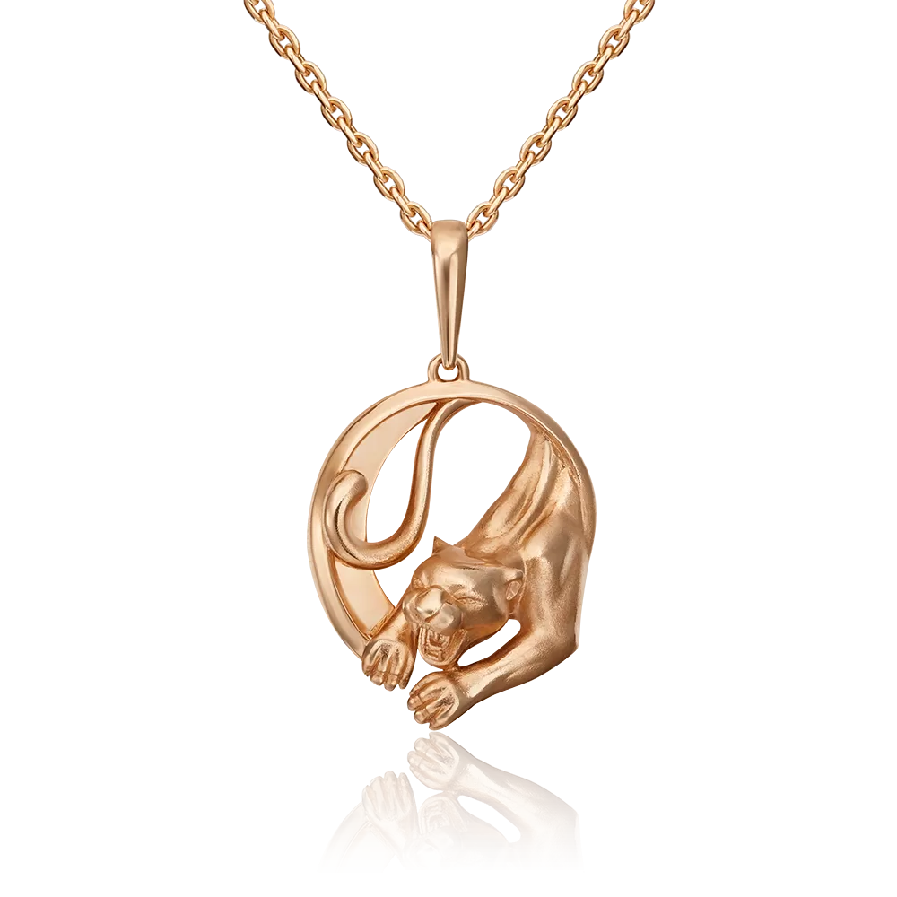 Подвеска «Пантера» из красного золота 03-3085-00-000-1110