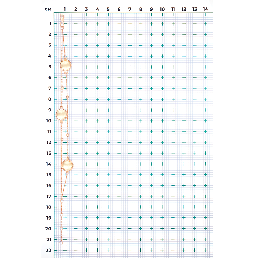 Браслет из комбинированного золота 05-0605-00-000-1113-64