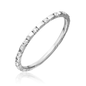 Кольцо из белого золота с фианитами 01-5293-00-401-1120-48