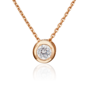 Подвеска-бегунок из красного золота с фианитом 03-1362-00-401-1110-03